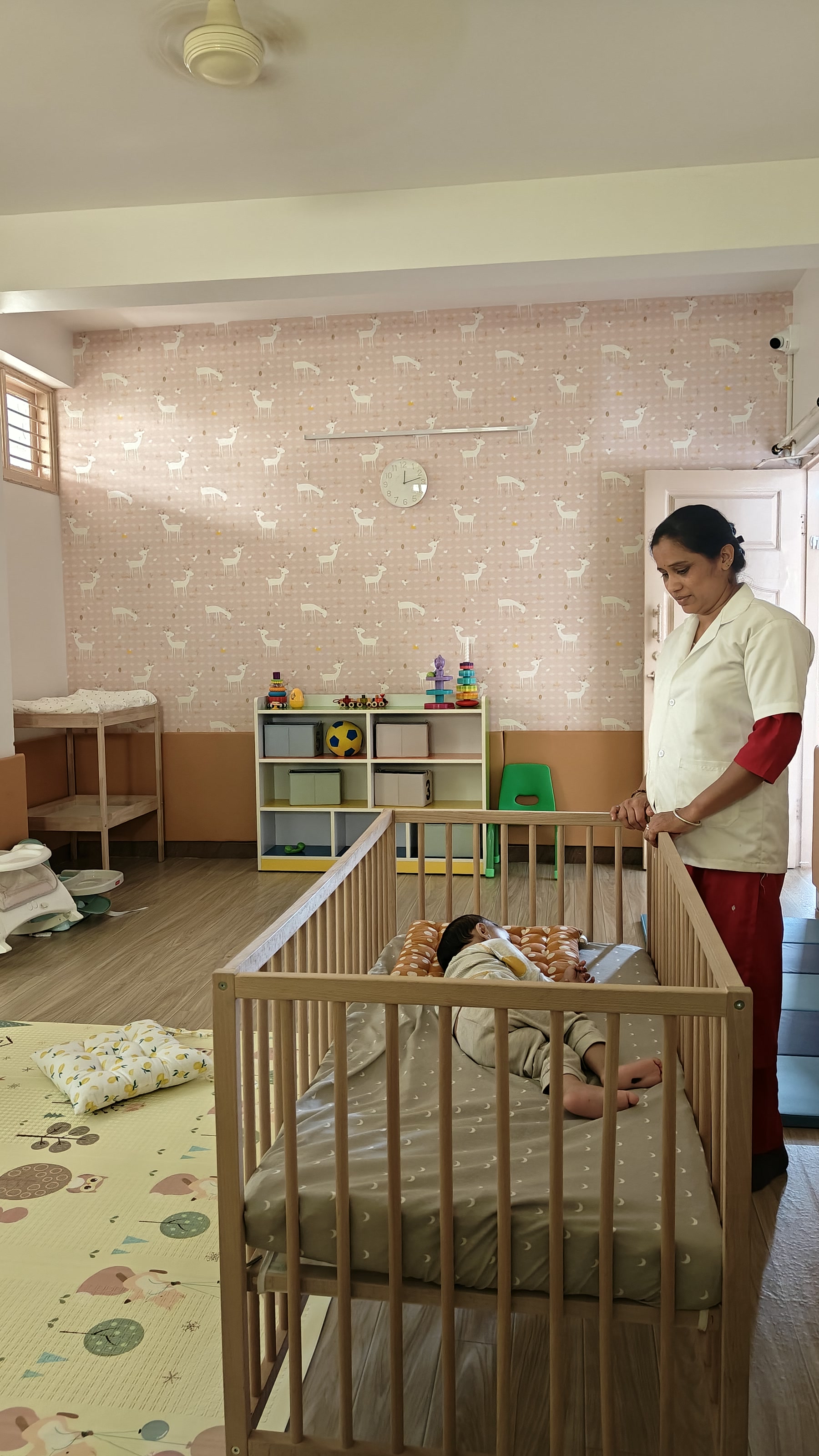 Warm classroom and rest space at Tender Moments Hebbal